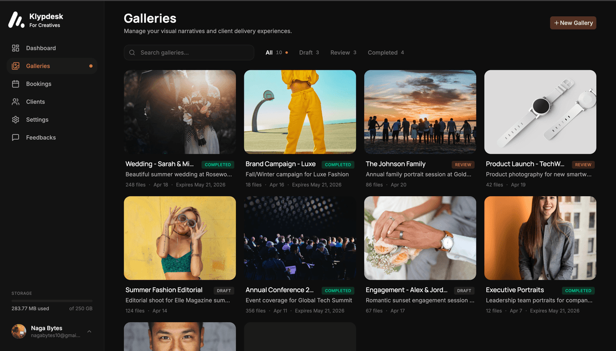 Galleries preview